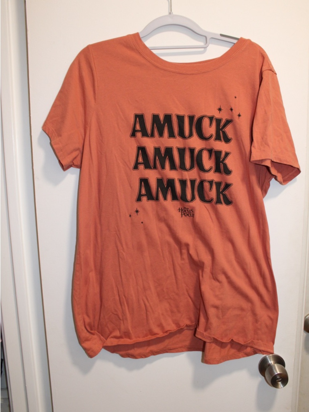 Hocus Pocus Graphic Tee in Rust Orange